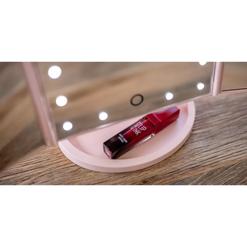 Humanas HS-ML04 Specchio da trucco LED con illuminazione - rosa
