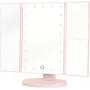 Humanas HS-ML04 Specchio da trucco LED con illuminazione - rosa