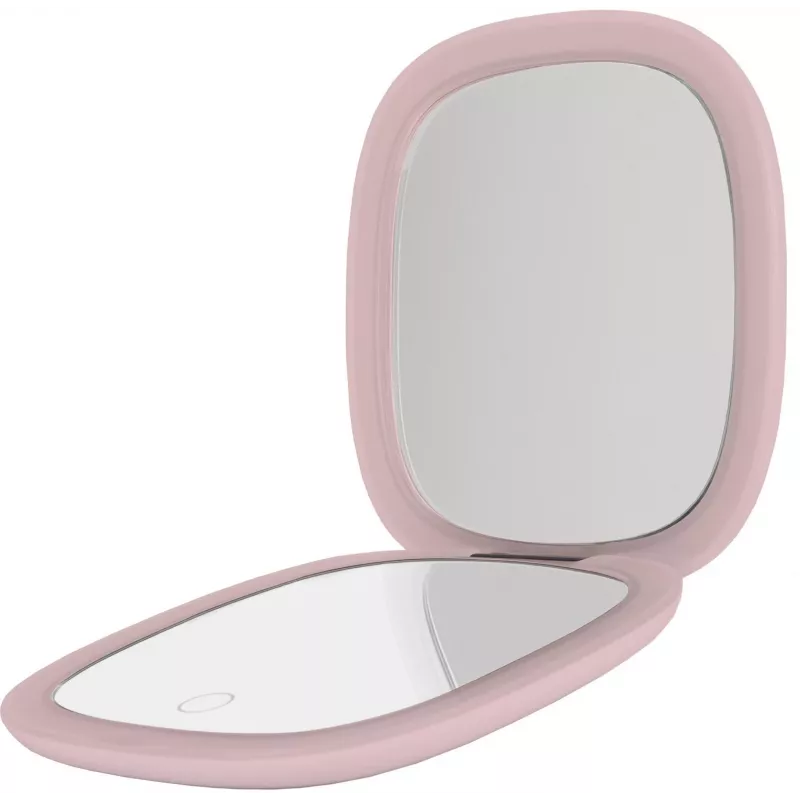 Humanas HS-PM01 Specchio cosmetico con illuminazione LED - rosa