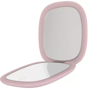 Humanas HS-PM01 Specchio cosmetico con illuminazione LED - rosa
