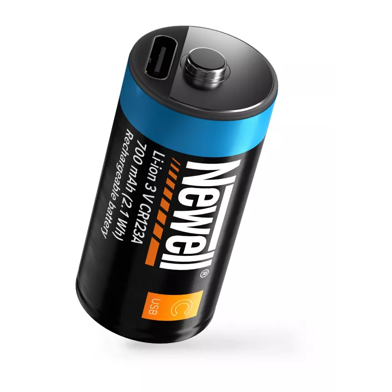 Newell CR123A Batteria ricaricabile USB-C 700 mAh confezione da 2 blister