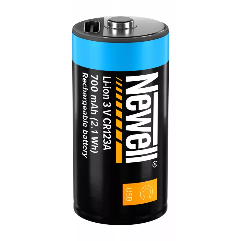 Newell CR123A Batteria ricaricabile USB-C 700 mAh confezione da 2 blister