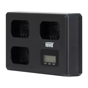 Caricabatterie Newell TT-USB-C Triple-Channel per batterie Sony NP-FW50