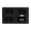 Caricabatterie Newell TT-USB-C Triple-Channel per batterie Sony NP-FW50