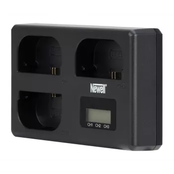 Caricabatterie Newell TT-USB-C Triple Channel per batterie Canon LP-E6