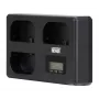 Caricabatterie Newell TT-USB-C Triple Channel per batterie Canon LP-E6