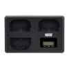 Caricabatterie Newell TT-USB-C Triple Channel per batterie Canon LP-E6