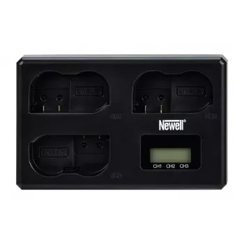 Newell TT-USB-C Triple-Channel Caricabatterie per batterie Nikon EN-EL15