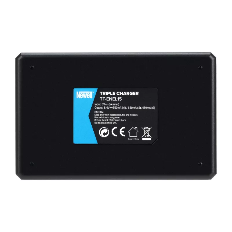 Newell TT-USB-C Triple-Channel Caricabatterie per batterie Nikon EN-EL15