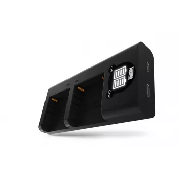 Set caricabatterie Newell DL-USB-C Dual-Channel con 2 batterie NP-F570 per Sony