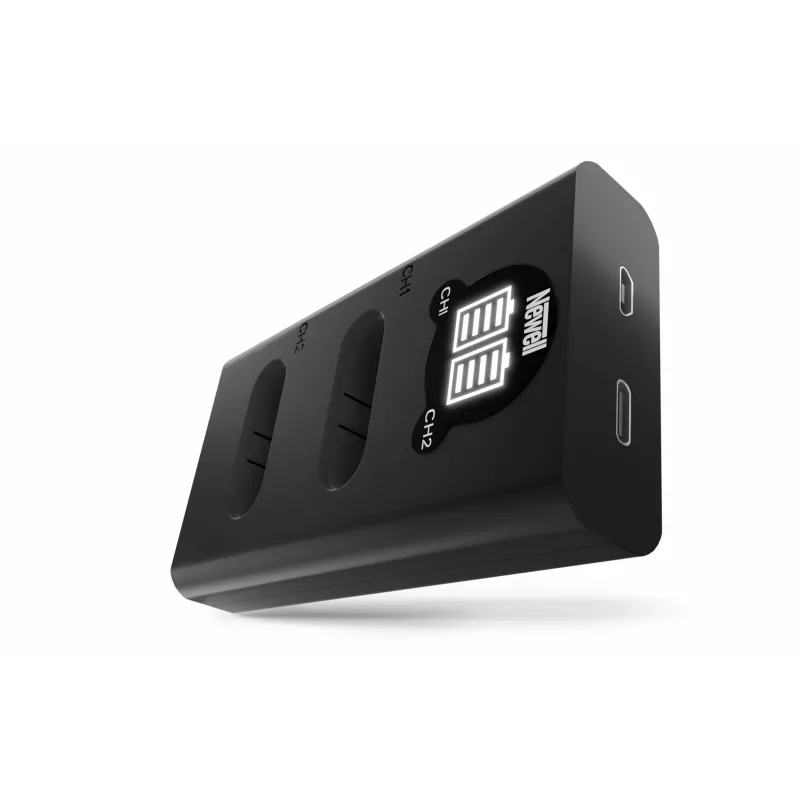Caricabatterie Newell DL-USB-C Dual-Channel con 2 batterie NP-BX1 per Sony