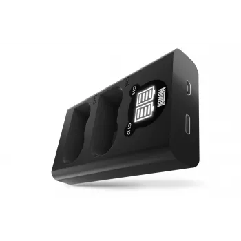 Caricabatterie Newell DL-USB-C Dual-Channel e 2 batterie EN-EL15b per Nikon