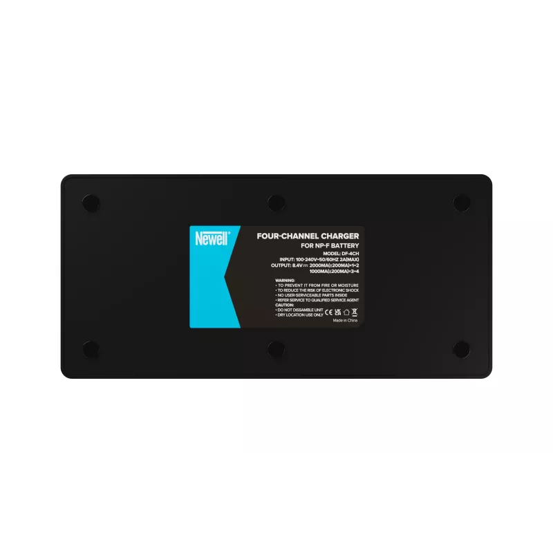 Caricabatterie Newell DF-4CH a quattro canali per serie Sony NP-F