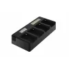Caricabatterie Newell DF-4CH a quattro canali per serie Sony NP-F