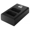 Caricabatterie Newell DL-USB-C a doppio canale per batterie Olympus BLX-1