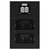 Caricabatterie Newell DL-USB-C a doppio canale per batterie Olympus BLX-1