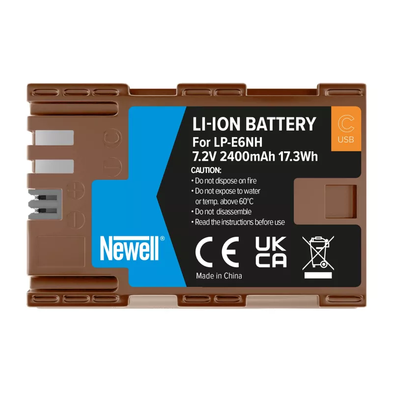 Batteria ricaricabile di ricambio Newell LP-E6NH USB-C per Canon