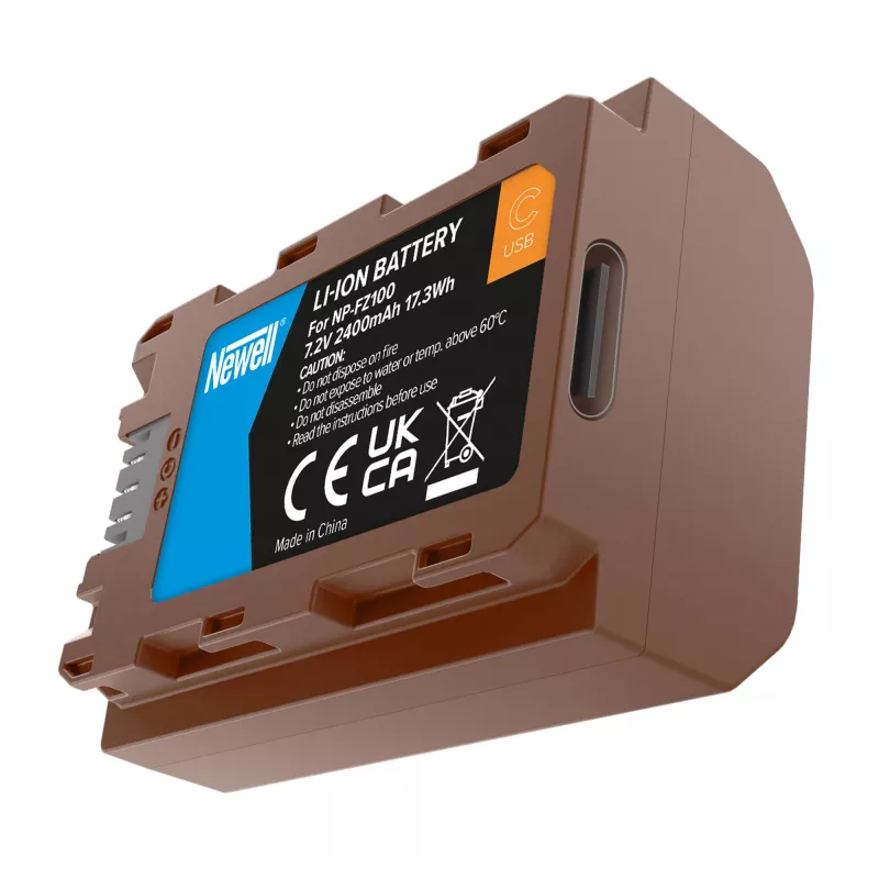 Batteria ricaricabile di ricambio Newell NP-FZ100 USB-C per Sony