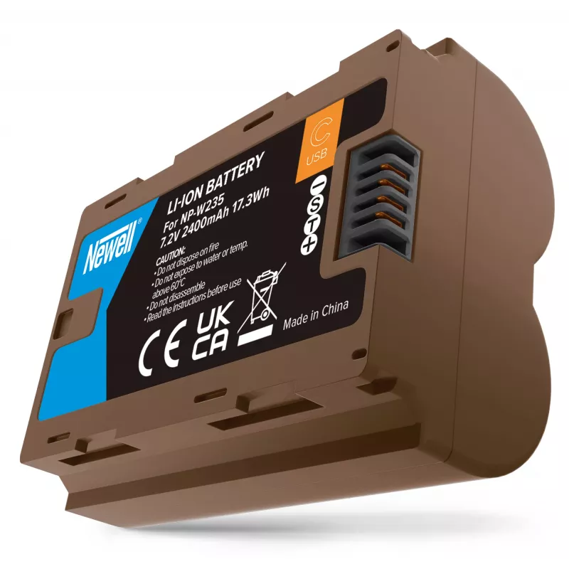 Batteria ricaricabile di ricambio Newell NP-W235 USB-C per Fujifilm
