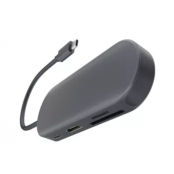 Hub Newell 7 in 1 USB-C - grafite