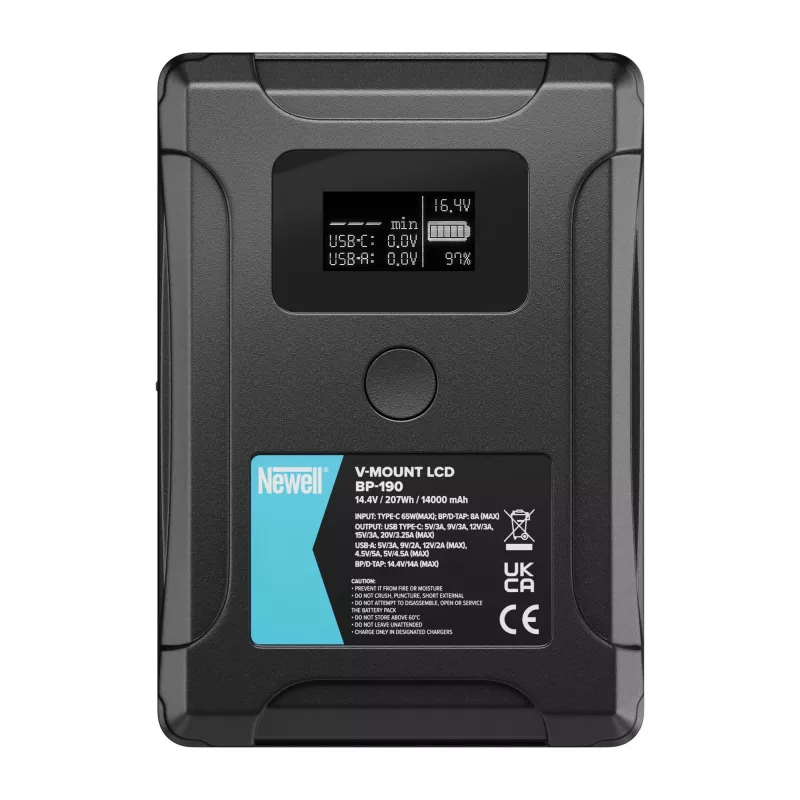 Batteria Newell BP-190 LCD V-Mount 190Wh 14,4V