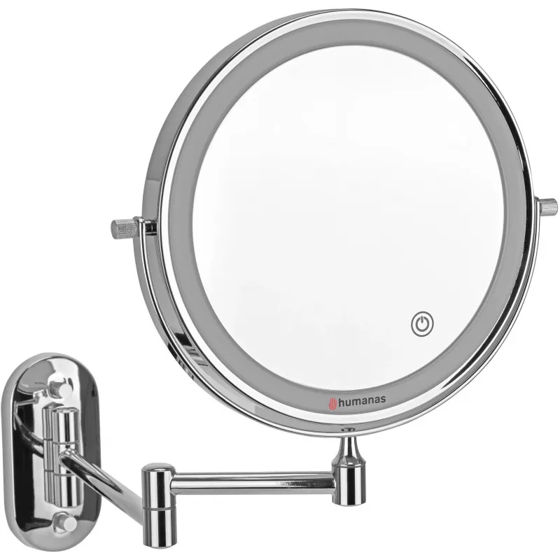 Specchio LED Humanas HS-BM01, argento