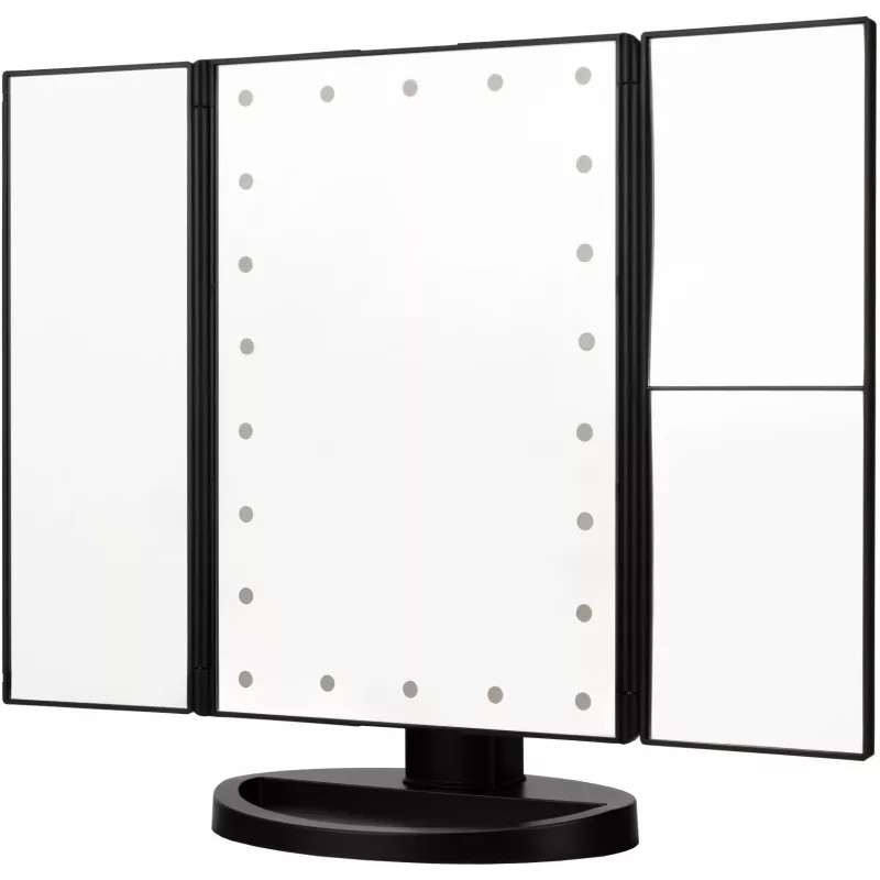 Specchio per trucco LED Humanas HS-ML04, nero