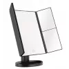 Specchio per trucco LED Humanas HS-ML04, nero