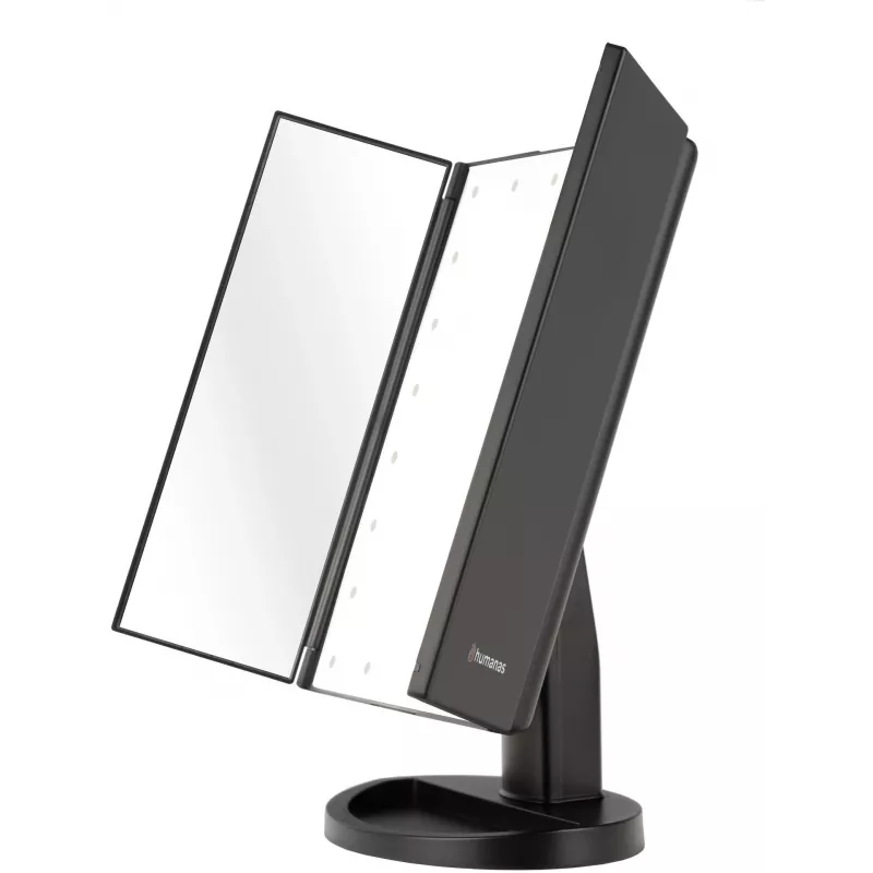 Specchio per trucco LED Humanas HS-ML04, nero