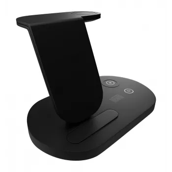 Caricabatterie wireless Newell induOne N-GY-Z7L per 3 dispositivi - nero