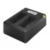 Caricabatterie USB doppio Newell SDC-USB per batterie Kodak LB-015