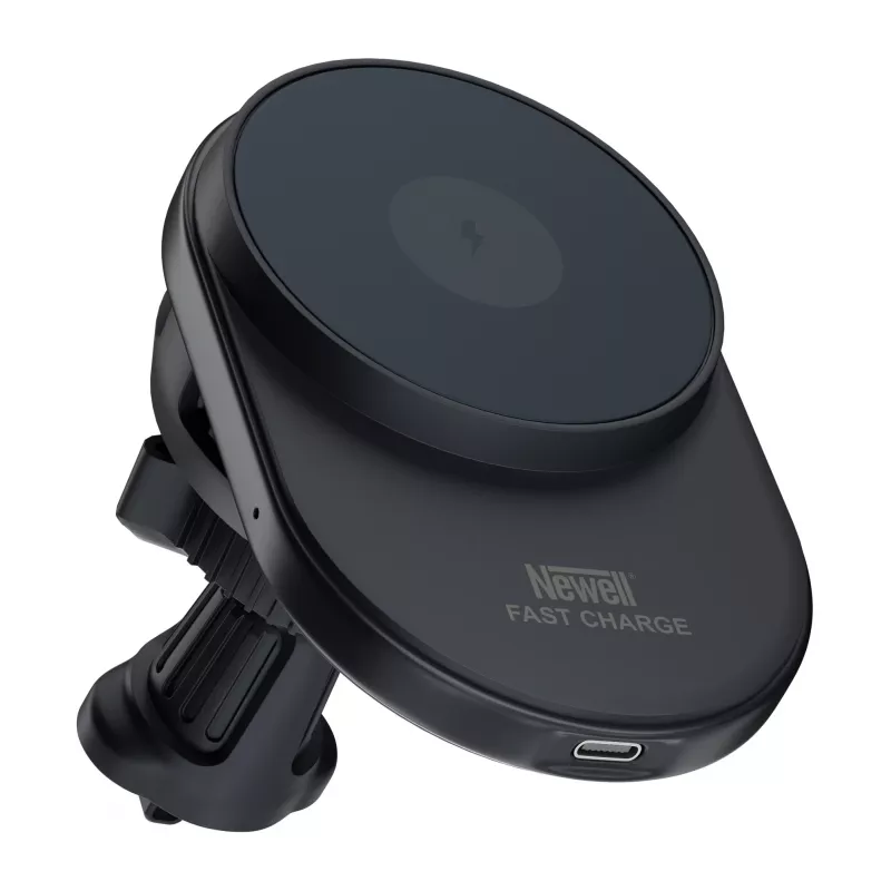 Supporto auto Newell S18 MagSafe con caricabatterie wireless - nero