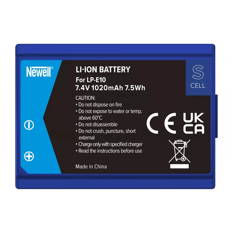 Batteria ricaricabile di ricambio Newell SupraCell Protect LP-E10 per Canon
