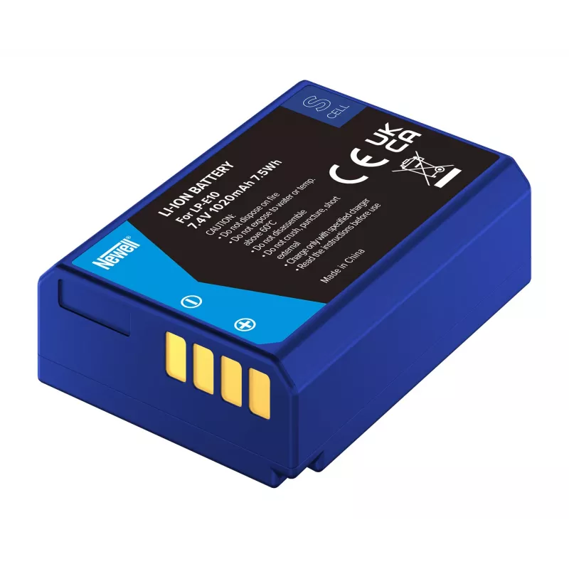 Batteria ricaricabile di ricambio Newell SupraCell Protect LP-E10 per Canon