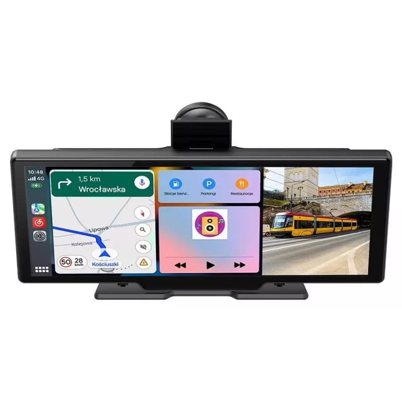 Tracer CR-PLAY 10.2 Ricevitore wireless CarPlay/Android Auto con touchscreen IPS da 10,2 pollici