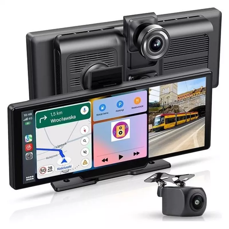 Tracer CR-PLAY 10.2 Ricevitore wireless CarPlay/Android Auto con touchscreen IPS da 10,2 pollici