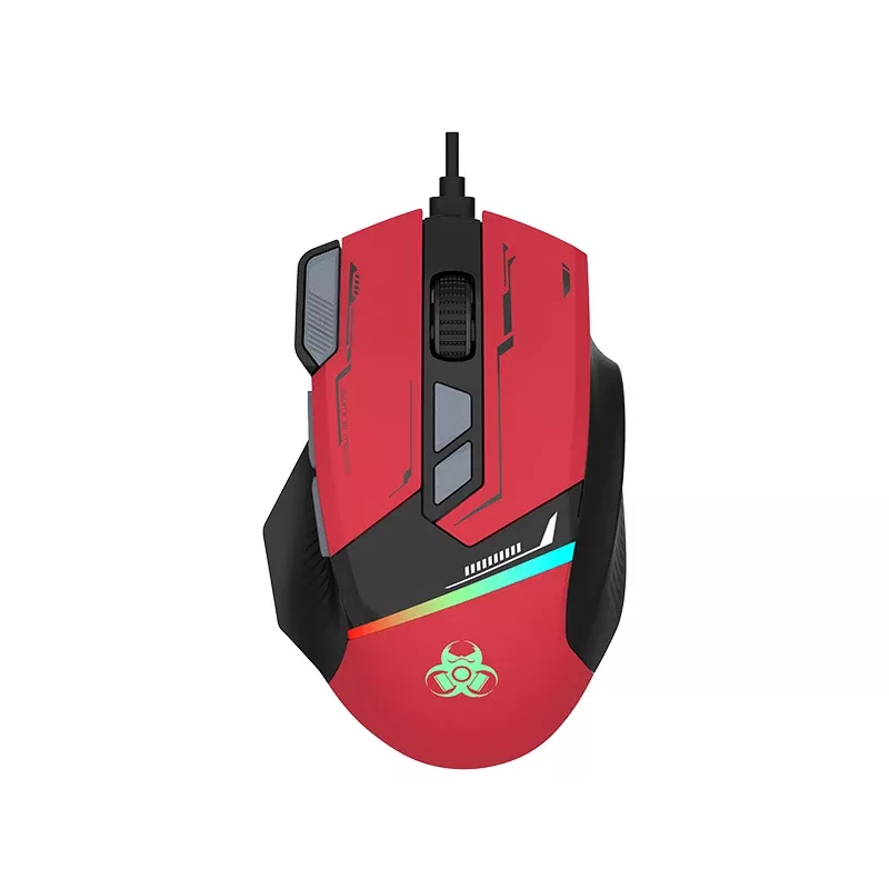 Tracer GameZone Spectra RGB Mouse da gaming con filo, 7200 DPI, rosso (TRAMYS47839)