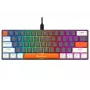 Tracer GameZone Claws 61 Tastiera da gaming meccanica con filo, layout 60%, switch blu, retroilluminazione RGB, Grigio
