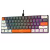 Tracer GameZone Claws 61 Tastiera da gaming meccanica con filo, layout 60%, switch blu, retroilluminazione RGB, Grigio