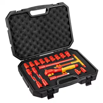 NEO TOOLS Set bussole a innesto isolati 1000V, 19 pezzi, attacco 1/2