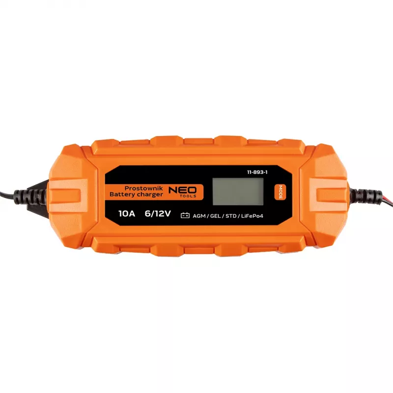 NEO TOOLS Caricabatterie automatico 10A/160W, 3-200Ah, per batterie al piombo-acido / AGM / GEL