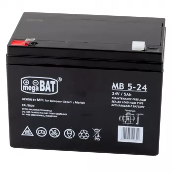 LEAN CARS batteria AGM gel 12V 5Ah per veicoli 24V