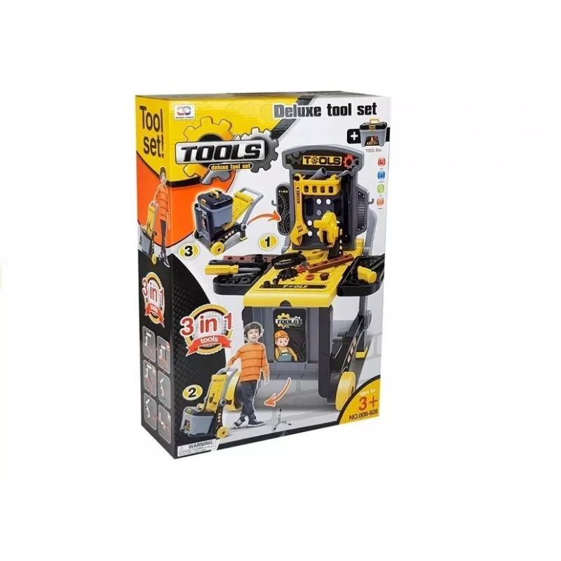 LEAN TOYS Set di utensili Deluxe portatile officina in valigetta - 187 pezzi