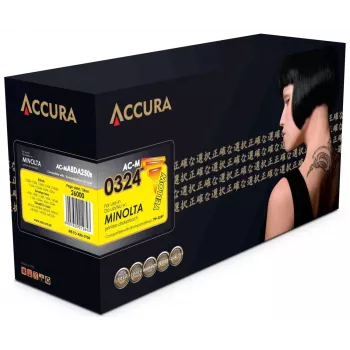 Cartuccia toner compatibile ACCURA per Konica Minolta TN-324Y (giallo, alta capacità)