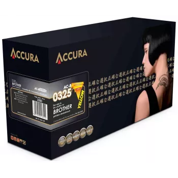 Toner Accura Brother (TN-325/320Y) sostitutivo giallo cartuccia toner laser compatibile alta resa 3500 pagine