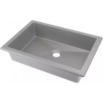 DEANTE lavello in granito da sottotop/incasso beige 1 vasca con gocciolatoio