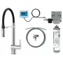 DEANTE Miscelatore cucina con set filtro acqua, bocca flessibile, nero opaco