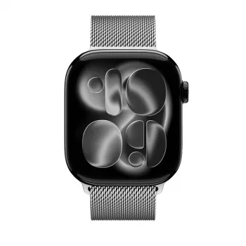 Crong Milano Steel Cinturino Milanese Loop in acciaio inox per Apple Watch 38/40/41/42 mm (argento)