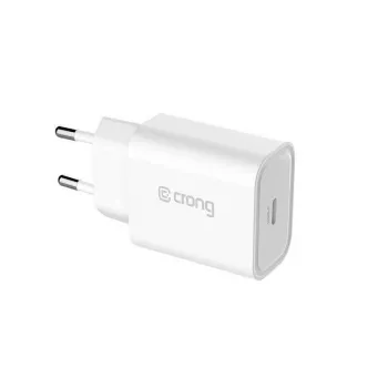 Crong Caricabatterie da viaggio USB-C 20W Power Delivery bianco