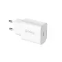 Crong Caricabatterie da viaggio USB-C 20W Power Delivery bianco